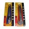 Yellow packaging utility knife with blue and red handle small shaving blade Item Picture